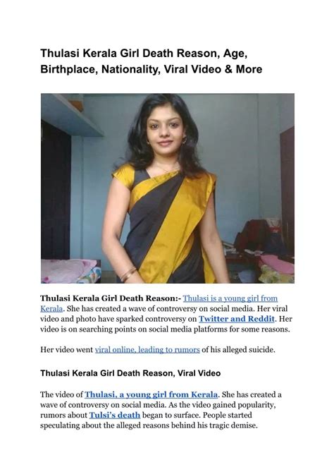 kerala girl tulsi death reason|‘അച്ഛനും അമ്മയും .